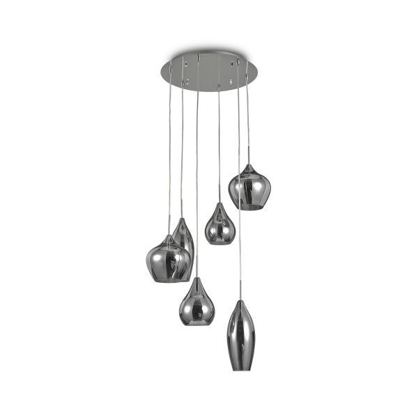 111841 Lampa wisząca soft sp6 smoky grey Ideal Lux - Mega RABATY w koszyku %