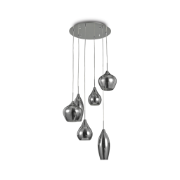 111841 Lampa wisząca soft sp6 smoky grey Ideal Lux - Mega RABATY w koszyku %