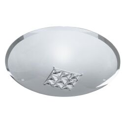 2198-32 Horizon Ceiling Flush - Sanded szkło & Clear kryształ Searchlight