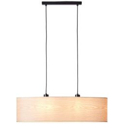 99492/76 Romm Lampa wisząca 2flg oval jasne drewno/czarny Brilliant