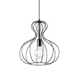 148502 Lampa wisząca ampolla-1 sp1 black Ideal Lux - Mega RABATY w koszyku %