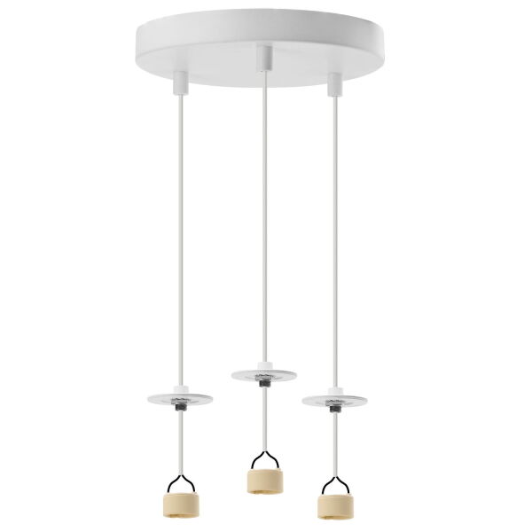 Baza lampa wisząca LUCAS BASE 3R PENDANT GU10 WH AZ6159 AZzardo