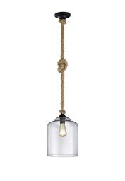 302900102 LAMPA WISZĄCA JUDITH CZARNA VINTAGE - Mega RABATY W KOSZYKU %