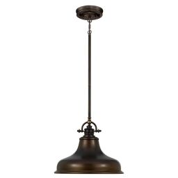 QZ-EMERY-P-M-PN lampa wisząca Emery 1 Light Medium – Palladian Bronze Elstead - Mega RABATY w koszyku %