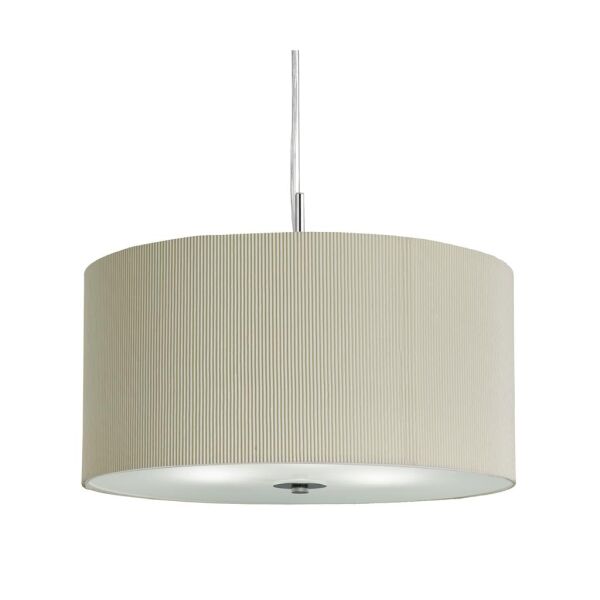 2353-40CR Drum 3Lt Pleat Lampa wisząca - Pleated Fabric Searchlight