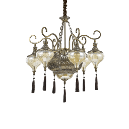 116006 Lampa wisząca harem sp9 antique brass Ideal Lux - Mega RABATY w koszyku %