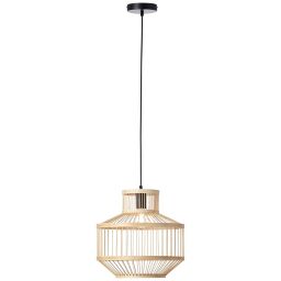 99244/76 Lampa wisząca Teva 1-płomień czarny / naturalny