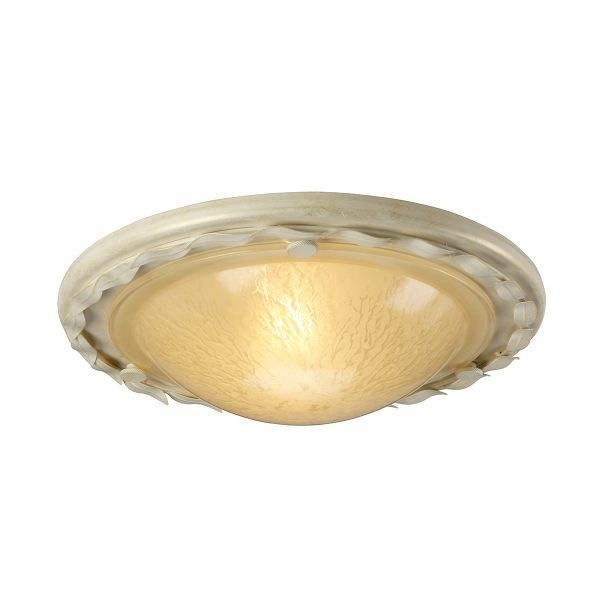 OV-F-IV-GOLD Olivia 1 Light Flush – kość słoniowa/złoto Elstead - Mega RABATY w koszyku %