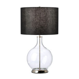 ORB-CLEAR-PN-BLK Lampa stołowa Orb – 1 źródło światła Elstead - Mega RABATY w koszyku %