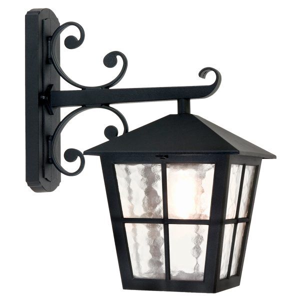 BL52M-BLACK Canterbury 1 Light Grande Wall Down Lantern Elstead - Mega RABATY w koszyku %