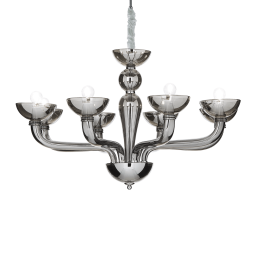 095615 Lampa wisząca casanova sp8 smoky grey Ideal Lux - Mega RABATY w koszyku %