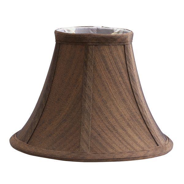 LS150 Odcienie Clip Brown Silk Effect Candel Shade Elstead - Mega RABATY w koszyku %