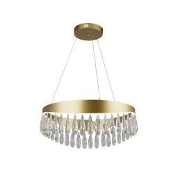 19210-1GO Jewel LED Lampa wisząca - złoty & kryształ Searchlight