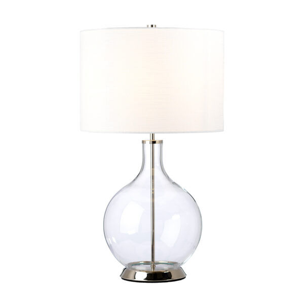 ORB-CLEAR-PN-WHT Lampa stołowa Orb – 1 źródło światła Elstead - Mega RABATY w koszyku %