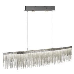 6061SS Memphis LED Bar - satyna srebrny, Link Waterfall Dressing Searchlight