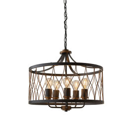 61498 Lampa wisząca Heston 5  Endon - rabaty 25% w koszyku