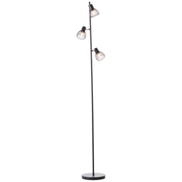 93085/06 Blacky Lampa stojąca 3flg czarny mat Brilliant