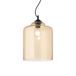 163789 Lampa wisząca bistro' sp1 square amber Ideal Lux - Mega RABATY w koszyku %