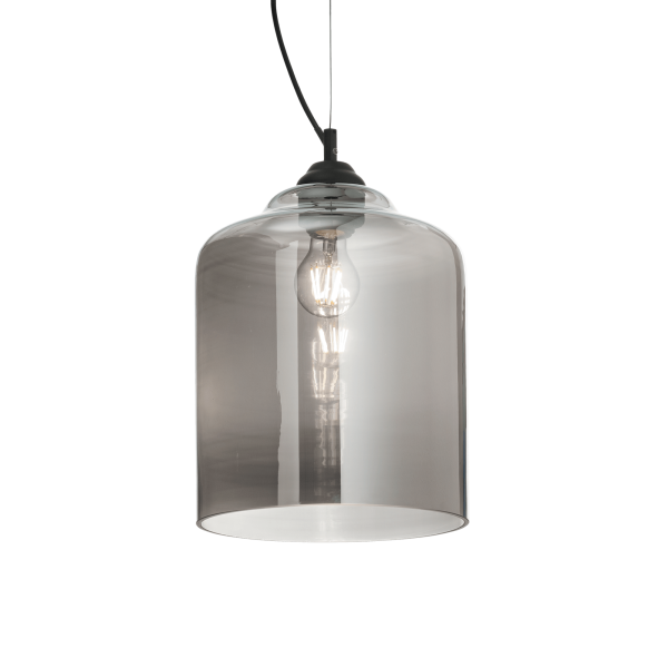 112312 Lampa wisząca bistro' sp1 square smoky grey Ideal Lux - Mega RABATY w koszyku %