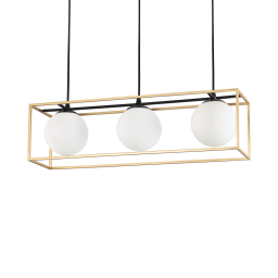 198125 Lampa wisząca lingotto sp3 antique brass Ideal Lux - Mega RABATY w koszyku %