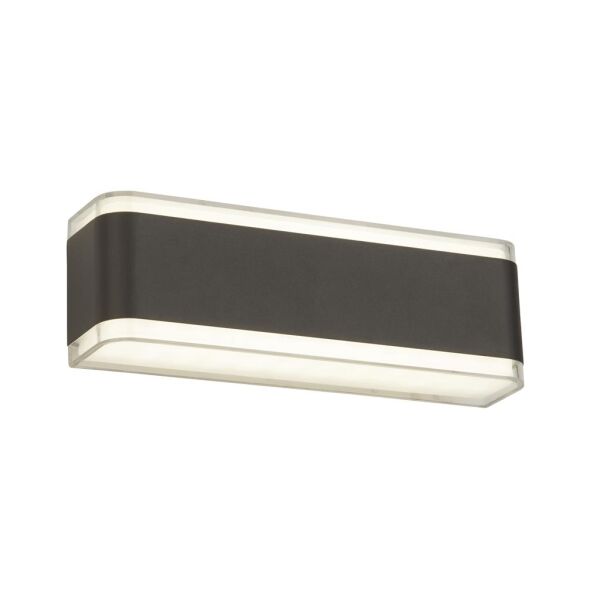 3671GY Douglas LED zewnętrzny Kinkiet - Dark Grey/Clear/biały, IP44 Searchlight