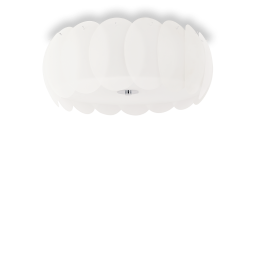 094014 Plafon ovalino pl8 white Ideal Lux - Mega RABATY w koszyku %