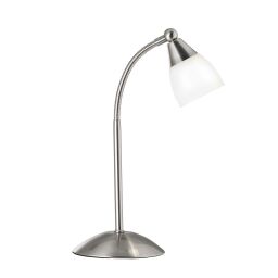 EU9961SS Touch Lampa stołowa- satyna srebrny Base & szkło Shade Searchlight