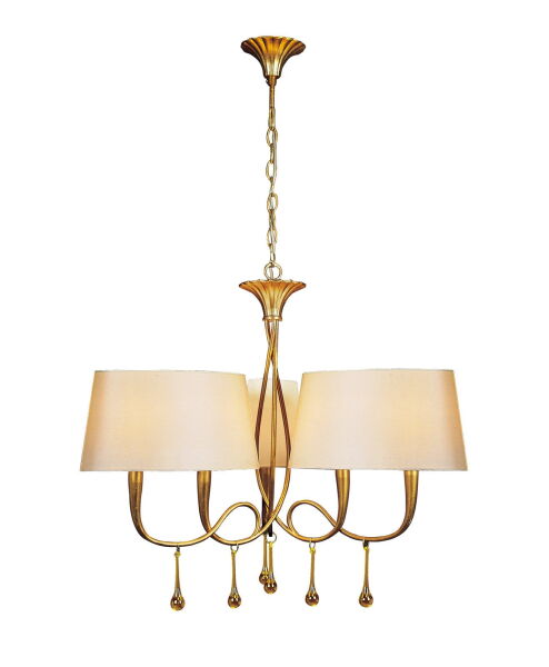 3540 Lampa wisząca MANTRA PAOLA GOLD 3540 Mantra - Mega RABATY w koszyku %