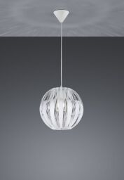 R30473001 LAMPA WISZĄCA PUMKIN BIAŁA  - Mega RABATY W KOSZYKU %