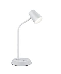 573190131 LAMPA STOŁOWA NARCOS BIAŁA  - Mega RABATY W KOSZYKU %