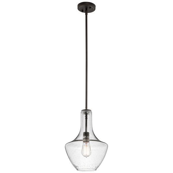 KL-EVERLY-P-S-OZ Mały lampa wisząca Everly 1 Light – Olde Bronze Elstead - Mega RABATY w koszyku %