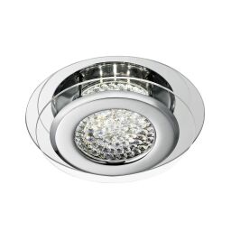1692CC Vesta LED łazienkowy Flush  - Chrome & Clear kryształ Searchlight