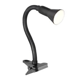 EU4122BK Desk Partners Flex Clip Task Lamp - czarny Metal Searchlight