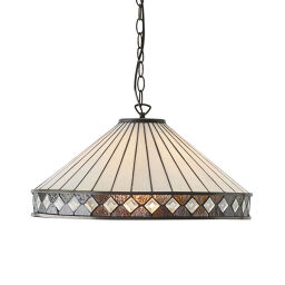 64147 Tiffany Fargo 1lt lampa wisząca Interiors1900 - rabaty 25% w koszyku