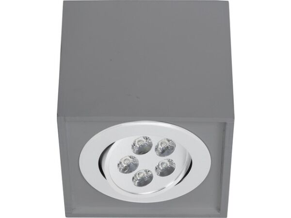 9630 LAMPA SUFITOWA BOX LED SZARA--rabaty 15% w koszyku