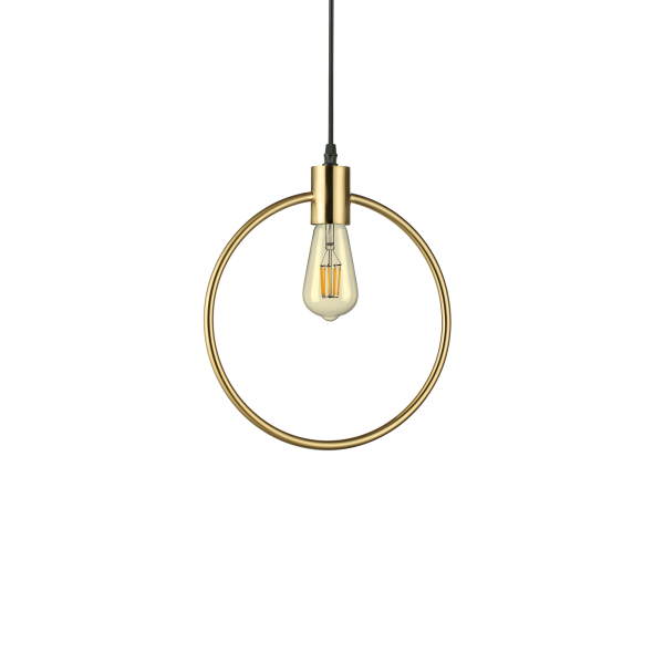 207841 Lampa wisząca abc sp1 round antique brass Ideal Lux - MEGA rabaty w koszyku %