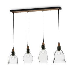 122557 Lampa wisząca gretel sp4 black Ideal Lux - Mega RABATY w koszyku %