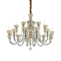 140629 Lampa wisząca strauss sp18 gold Ideal Lux - Mega RABATY w koszyku %