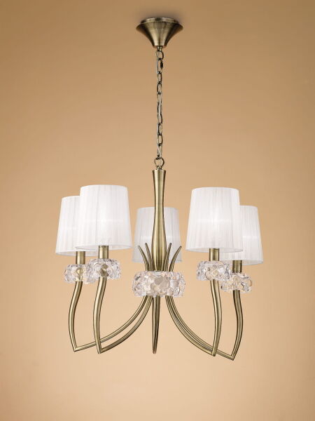 4731 Lampa wisząca MANTRA LOEWE ANTIQUE BRASS 4731 Mantra - Mega RABATY w koszyku %