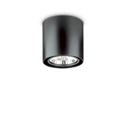 243450 Plafon mood pl1 d15 round black Ideal Lux - Mega RABATY w koszyku %