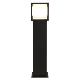 38141-650 Athens 650mm LED Słupek ogrodowy - czarny with Opal Shade Searchlight