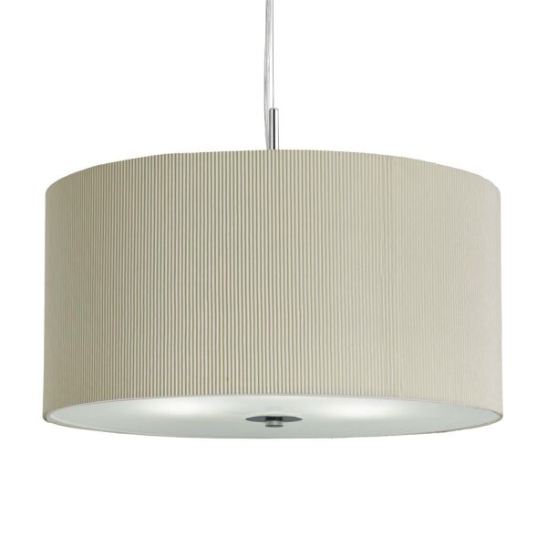 2356-60CR Drum 3Lt Pleat Lampa wisząca - Pleated Fabric Shade Searchlight