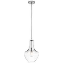 KL-EVERLY-P-S-CH Mała lampa wisząca Everly 1 Light – chrom Elstead - Mega RABATY w koszyku %