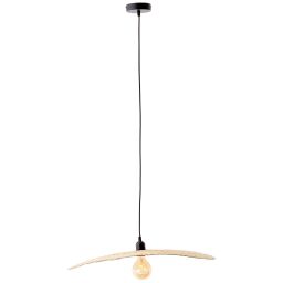 99425/76 Lampa wisząca Jeffer 1flg czarny/naturalnaa Brilliant