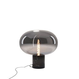 T0057 Lampa Stołowa Moonstone Smoke Glass + Black Marble Maxlight - Negocjuj CENĘ - MEGA rabaty %